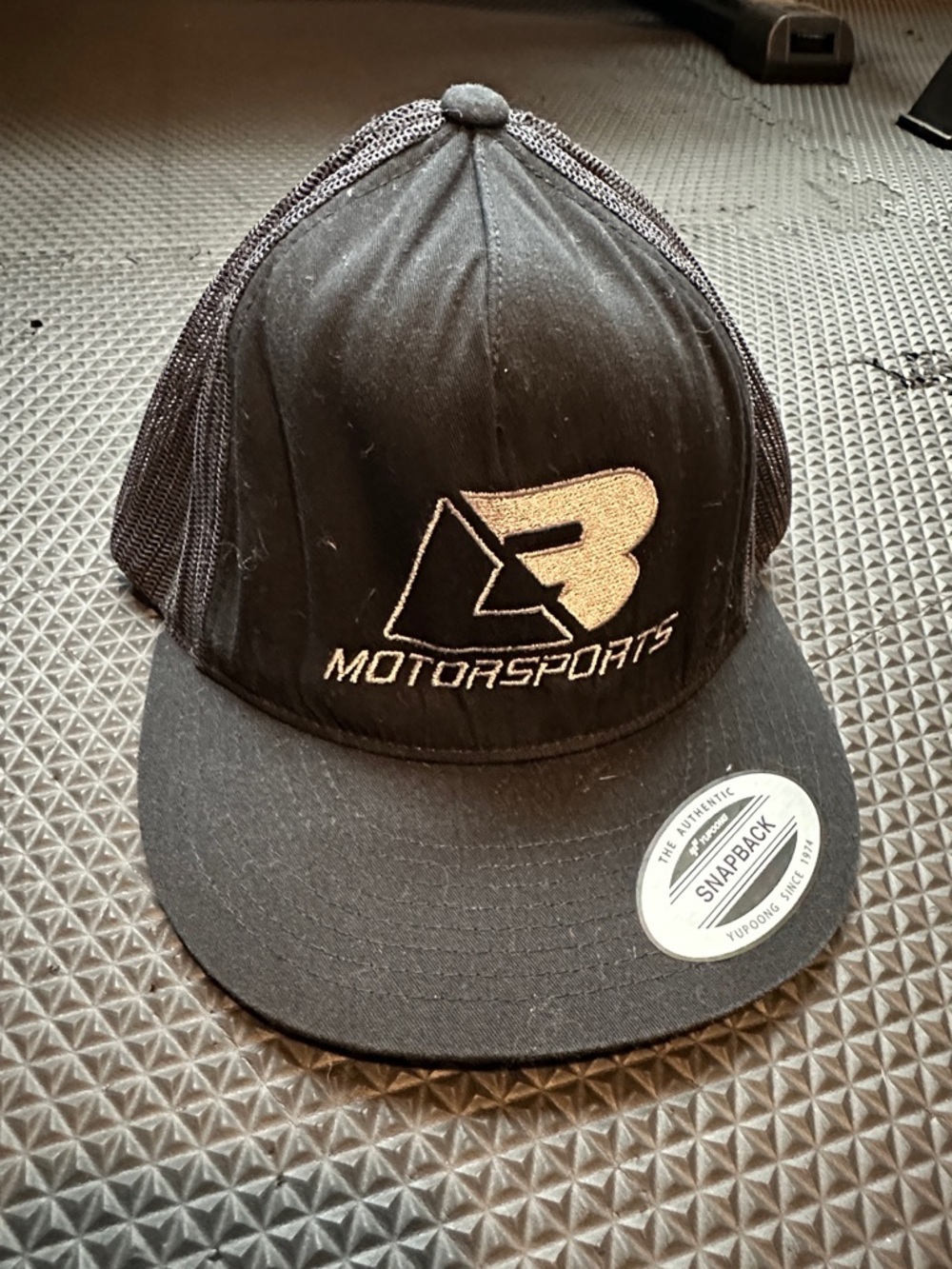 B Motorsports Black Snapback Hat